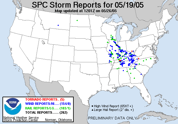Map of 050519_rpts's severe weather reports