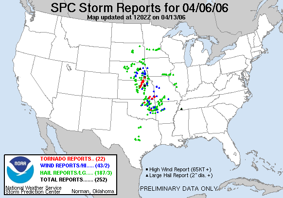 Map of 060406_rpts's severe weather reports