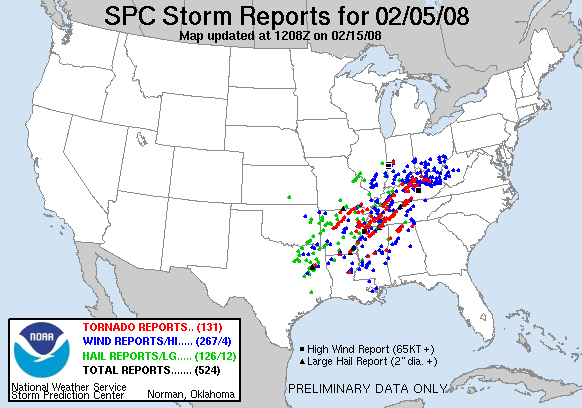 Map of 080205_rpts's severe weather reports