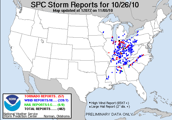 Map of 101026_rpts's severe weather reports