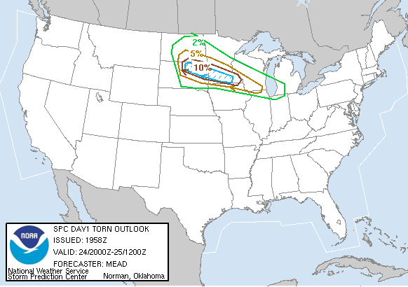 20060824 2000 UTC Day 1 Tornado Probabilities Graphic