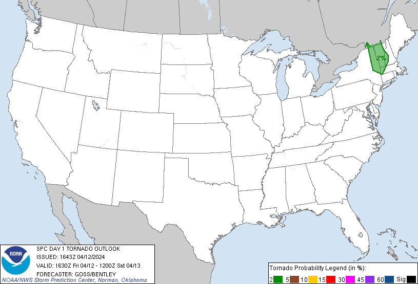 20240412 1630 UTC Day 1 Tornado Probabilities Graphic