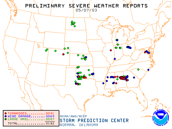 Map of 030507_rpts's severe weather reports