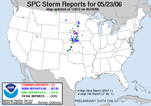 Map of 060523_rpts's severe weather reports