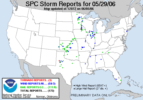 Map of 060529_rpts's severe weather reports