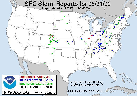 Map of 060531_rpts's severe weather reports