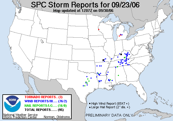 Map of 060923_rpts's severe weather reports