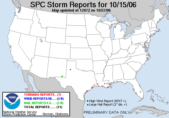 Map of 061015_rpts's severe weather reports