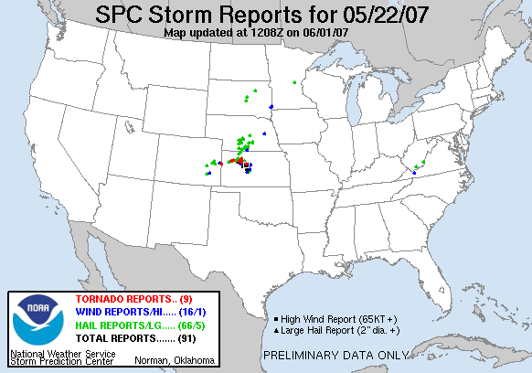 Map of 070522_rpts's severe weather reports