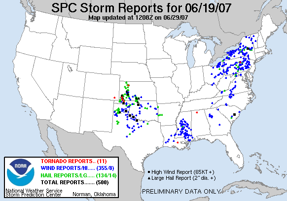 Map of 070619_rpts's severe weather reports