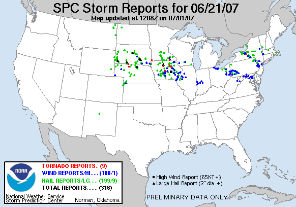 Map of 070621_rpts's severe weather reports