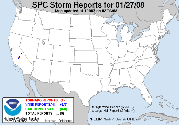 Map of 080127_rpts's severe weather reports