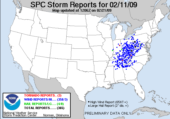 Map of 090211_rpts's severe weather reports