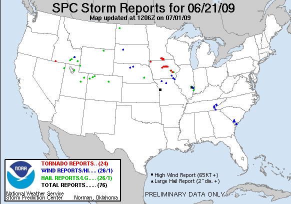 Map of 090621_rpts's severe weather reports