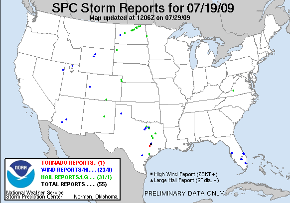 Map of 090719_rpts's severe weather reports