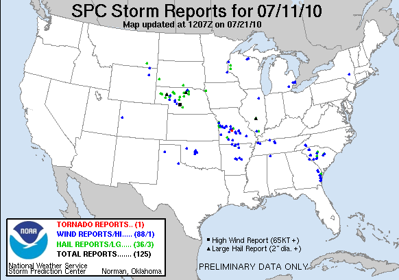 Map of 100711_rpts's severe weather reports
