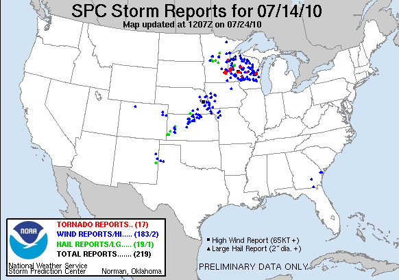 Map of 100714_rpts's severe weather reports