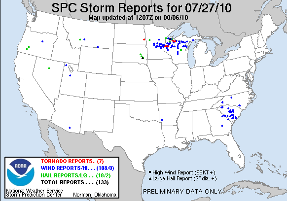 Map of 100727_rpts's severe weather reports