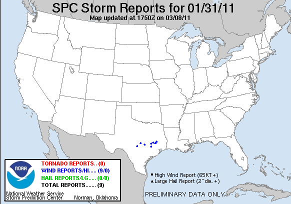 Map of 110131_rpts's severe weather reports