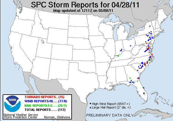 Map of 110428_rpts's severe weather reports