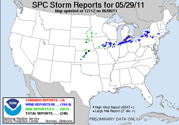 Map of 110529_rpts's severe weather reports