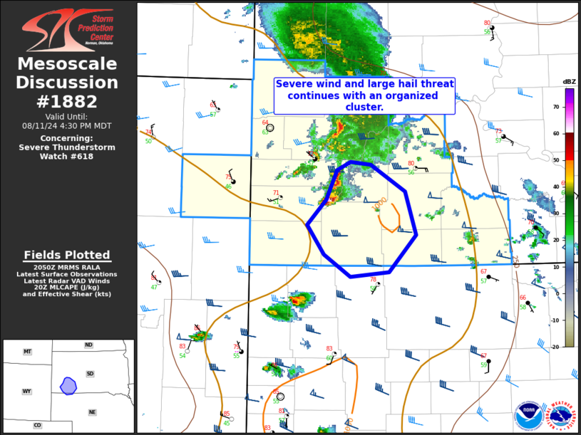 Storm Prediction Center Mesoscale Discussion 1882