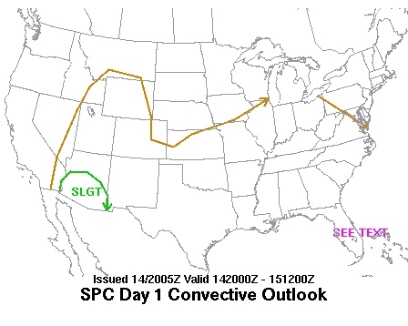 2000 UTC Day 1 Outlook Graphic