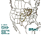 1200 UTC Large hail probabilities graphic