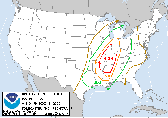 20051115 1300 UTC Day 1 Outlook Graphic