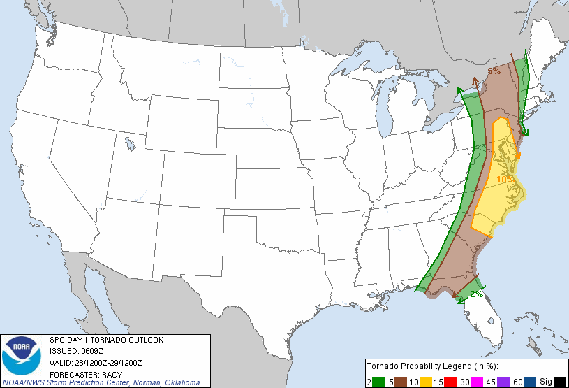 20110428 1200 UTC Day 1 Tornado Probabilities Graphic