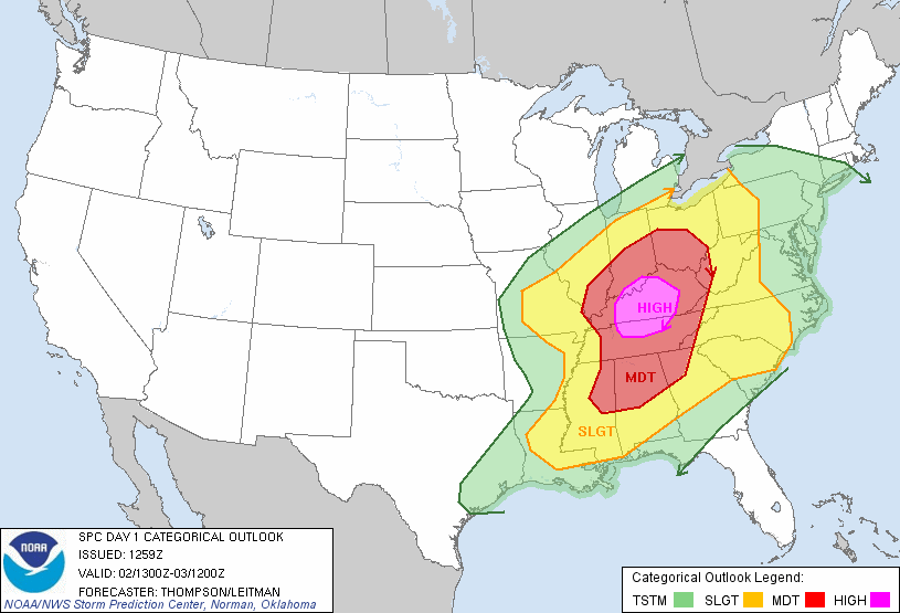 20120302 1300 UTC Day 1 Outlook Graphic