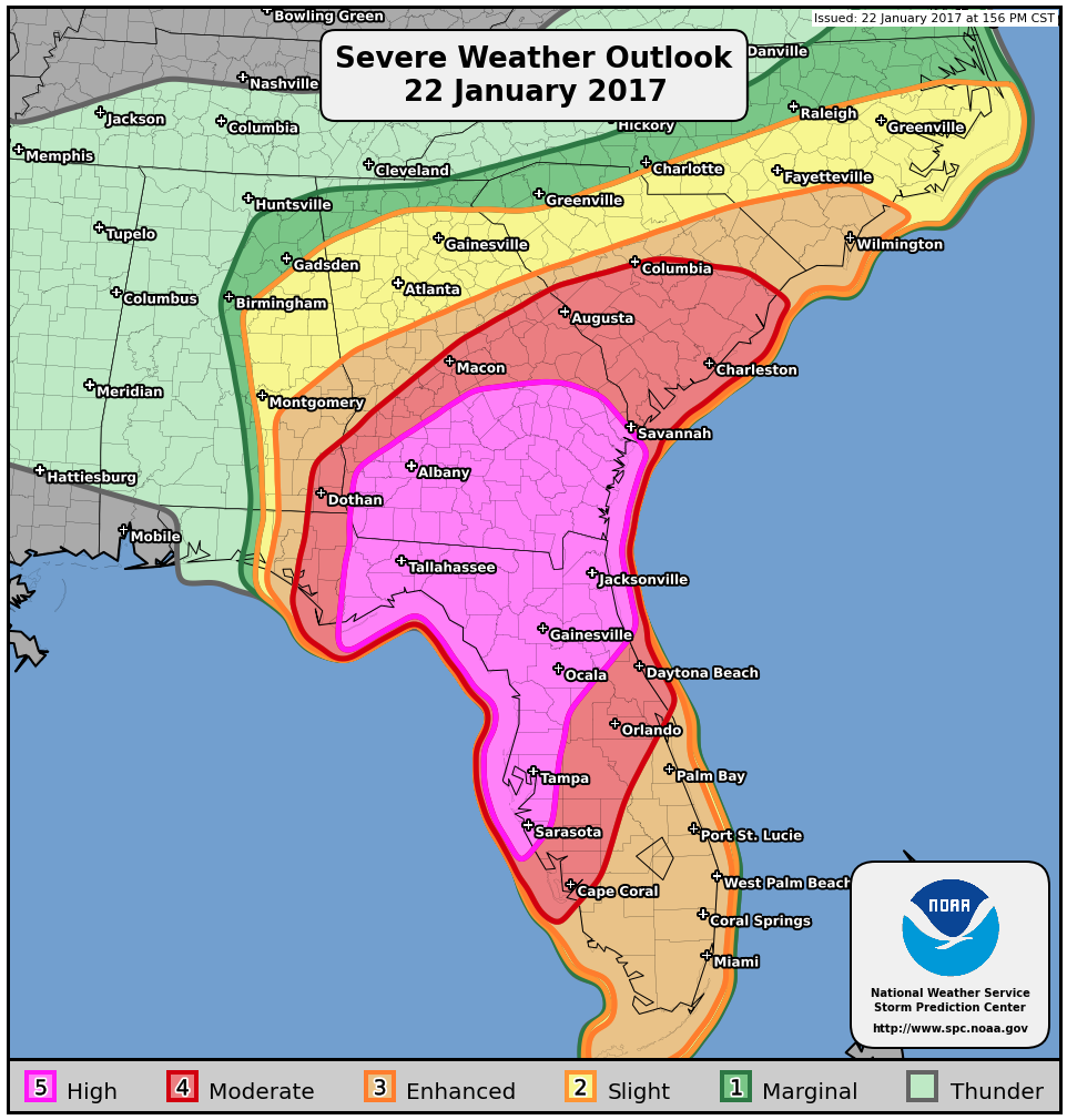 Storm Prediction Center Public Severe Weather Outlook PWO 