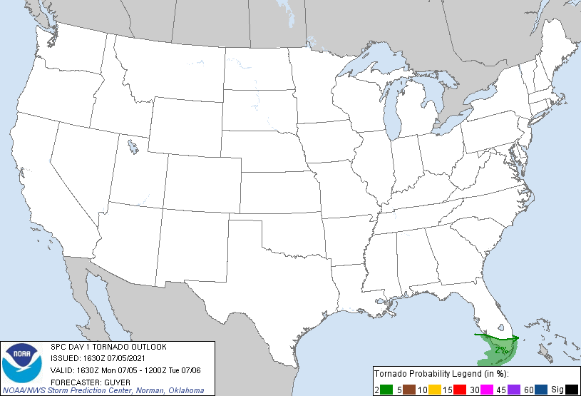 20210705 1630 UTC Day 1 Tornado Probabilities Graphic