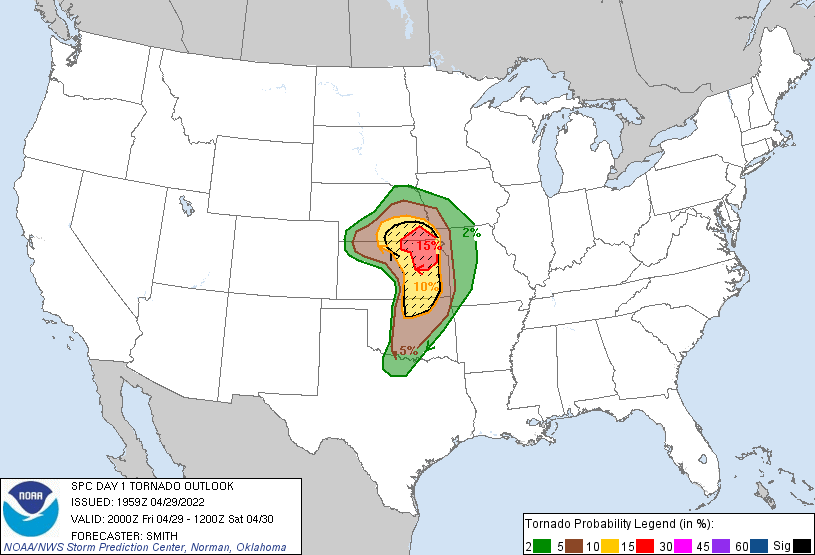 20220429 2000 UTC Day 1 Tornado Probabilities Graphic