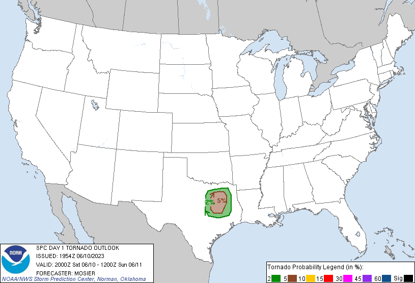 20230610 2000 UTC Day 1 Tornado Probabilities Graphic