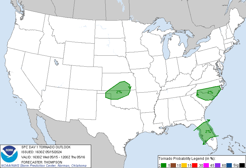 20240515 1630 UTC Day 1 Tornado Probabilities Graphic