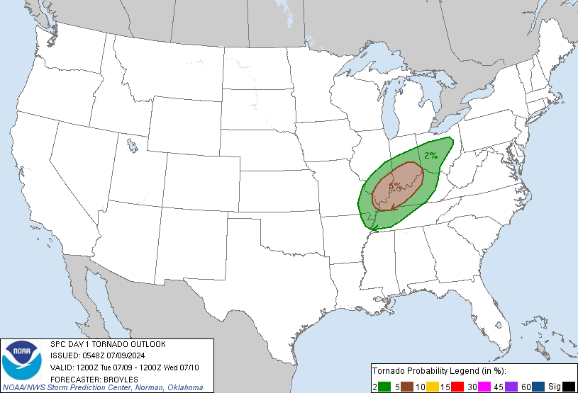 20240709 1200 UTC Day 1 Tornado Probabilities Graphic