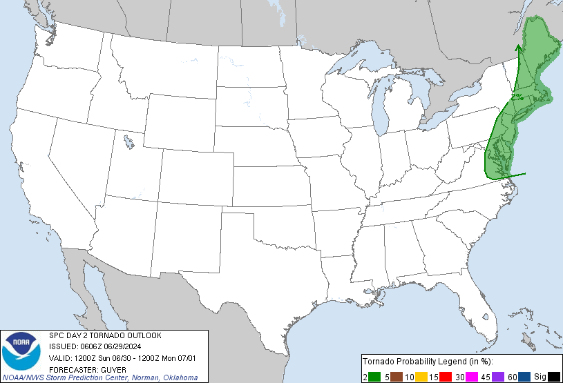 20240629 0600 UTC Day 2 Tornado Probabilities Graphic