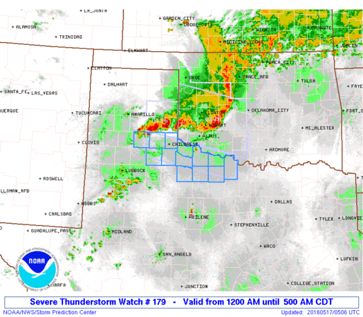 Storm Prediction Center Severe Thunderstorm Watch 179