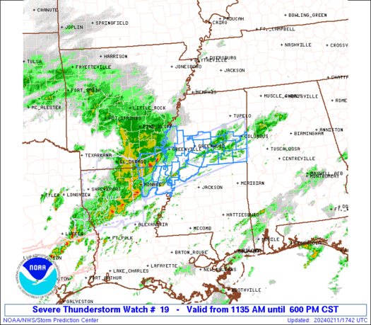 WW0019 Initial Radar image