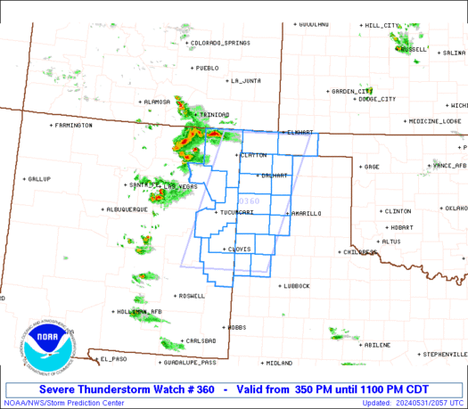 WW0360 Initial Radar image