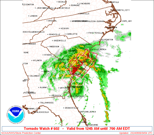 WW0602 Initial Radar image